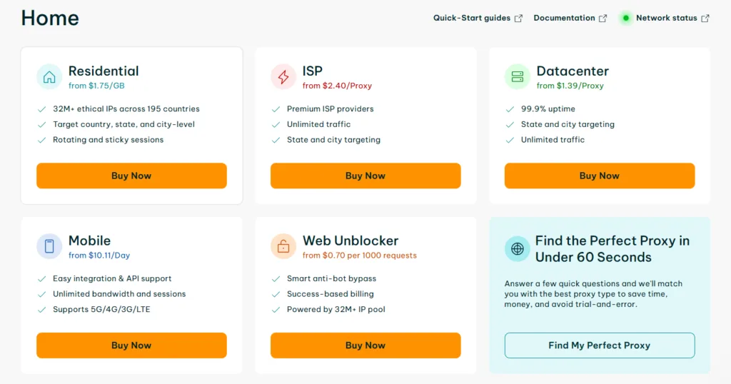 IPRoyal Proxy Types Explained
