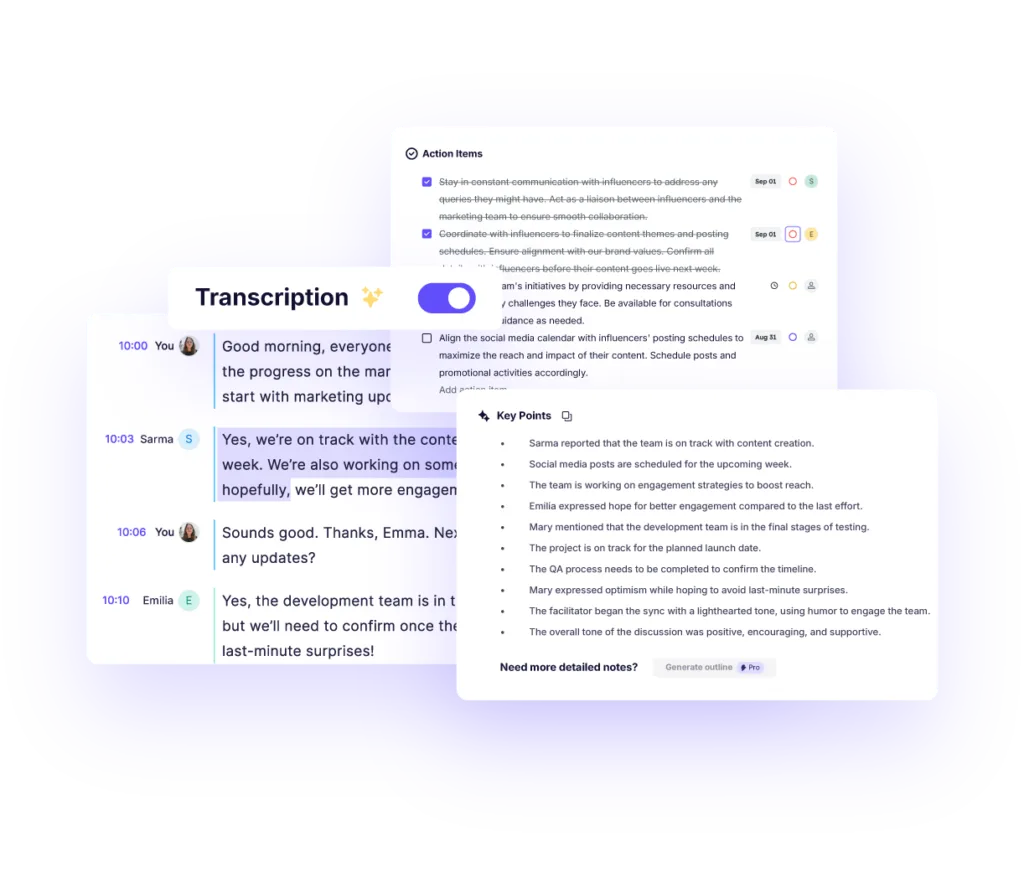 Meeting Notes & Highlights